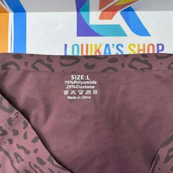 2PCs/Set Leopard Print Seamless Casual Lingerie Set Classic Animal Print - Picture 5 of 9